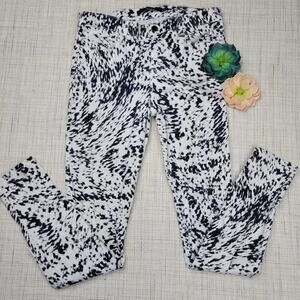 J Brand Labyrinth Black‎ White Print Super Skinny Jeans 29